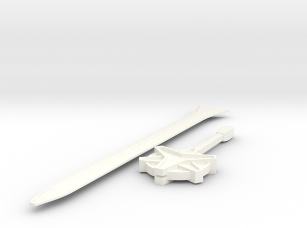 Megazord Lightspeed Sword in White Processed Versatile Plastic