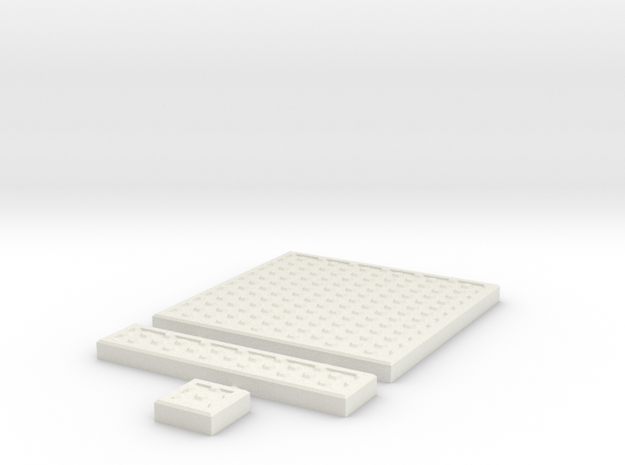 SciFi Tile 09 - Hex Plate in White Natural Versatile Plastic