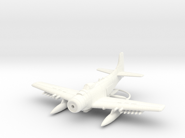 1/144 Douglas AD-6 (A-1H) Skyraider in White Processed Versatile Plastic