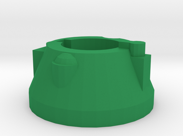 Blaster Rear Cap in Green Processed Versatile Plastic