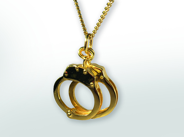 Handcuffs in Polished Brass