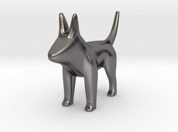 Henry the puppy in Polished Nickel Steel