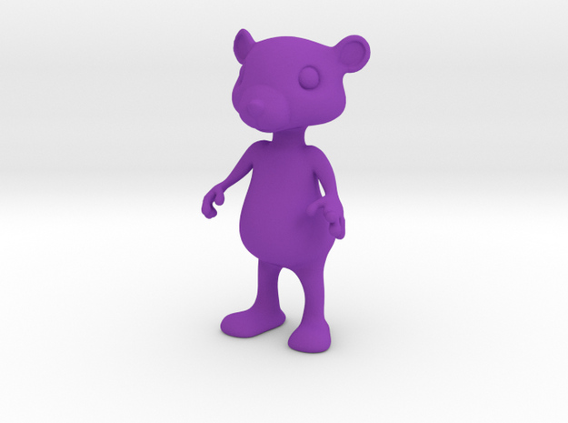 Tiny Bear in Purple Processed Versatile Plastic