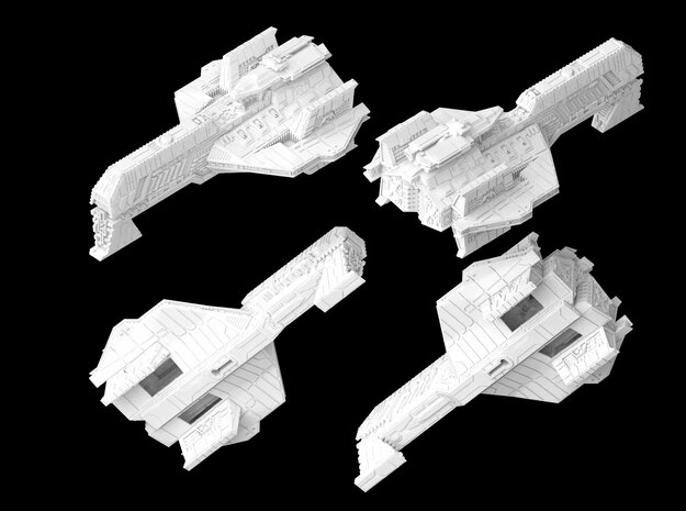 (Armada) Keldabe-class battleship in White Natural Versatile Plastic