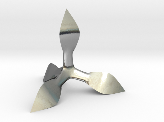 Caltrop 5 in Polished Silver