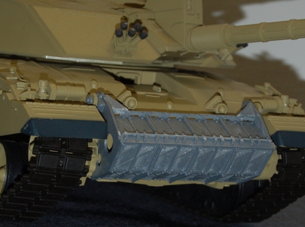 1/16 Challenger 2 Chobham Front Armour Upgrade P2 in White Natural Versatile Plastic