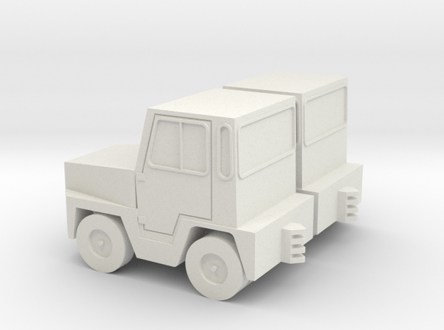  1:72 GSE Airport Baggage Tractor (2pc) in White Natural Versatile Plastic