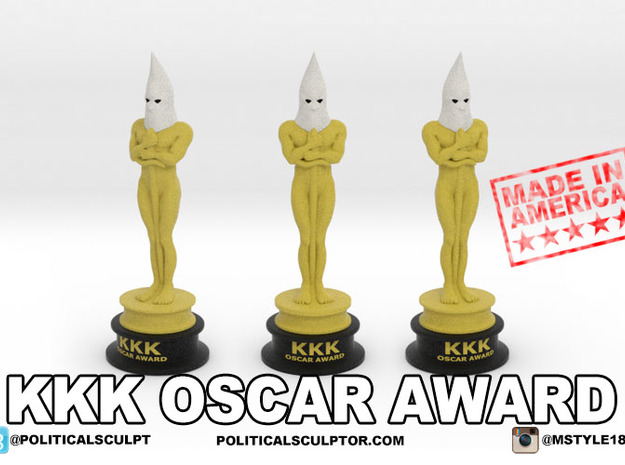 KKK Oscar award 8 inches in Full Color Sandstone