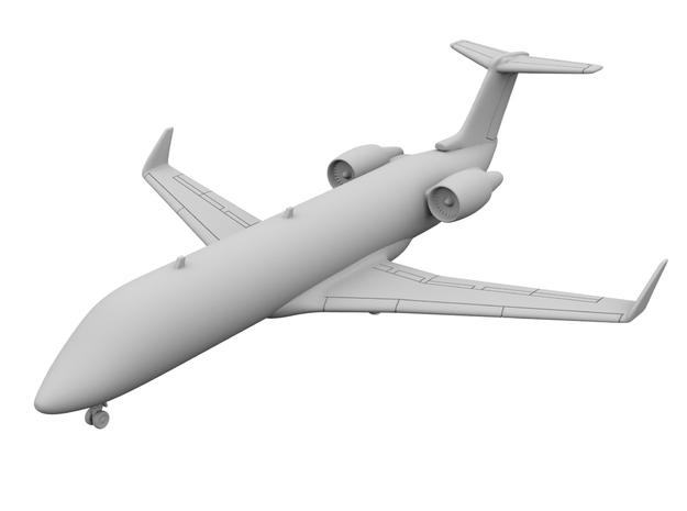 1:500_CRJ 100 [x2][A] in Smooth Fine Detail Plastic