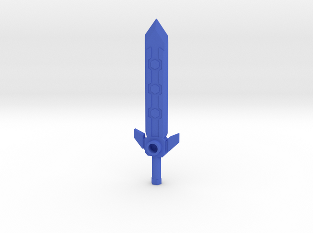 MiniFig NK Claymore Sword Std in Blue Processed Versatile Plastic