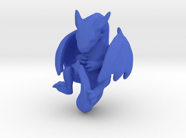 Infant Dragon in Blue Processed Versatile Plastic