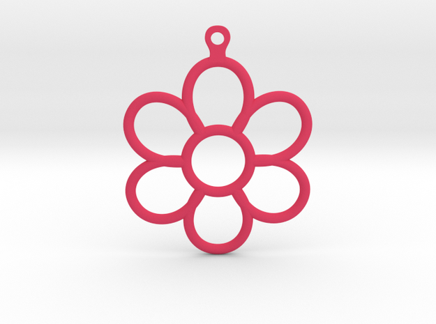 Share Your Smile With Me Sunflower Earrings (Big)  in Pink Processed Versatile Plastic