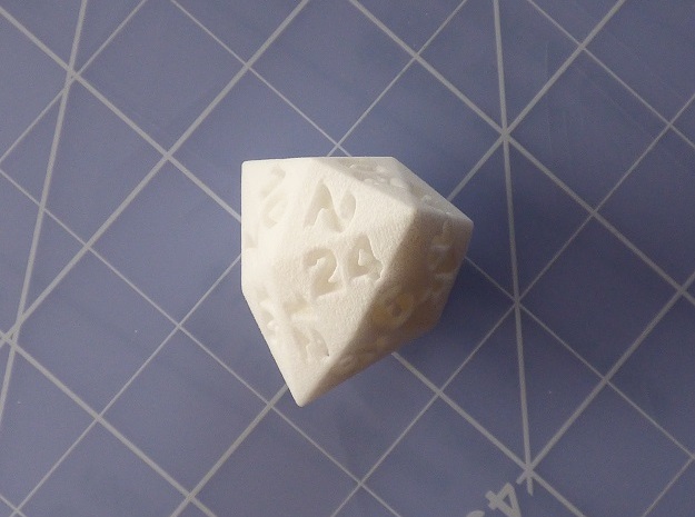 d24 Hexakis Tetrahedron in White Processed Versatile Plastic