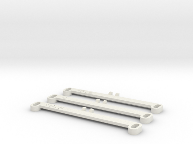 MiniZ F1 Toe Bars in White Natural Versatile Plastic