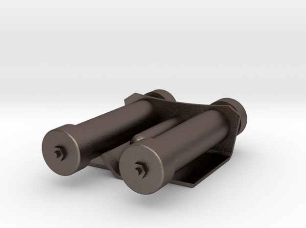 Mag Power Cylinders in Polished Bronzed Silver Steel
