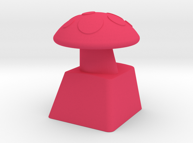 MushroomCap Artisan Cherry Keycap in Pink Processed Versatile Plastic