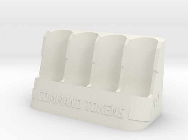 Command Tokens Vertical in White Natural Versatile Plastic