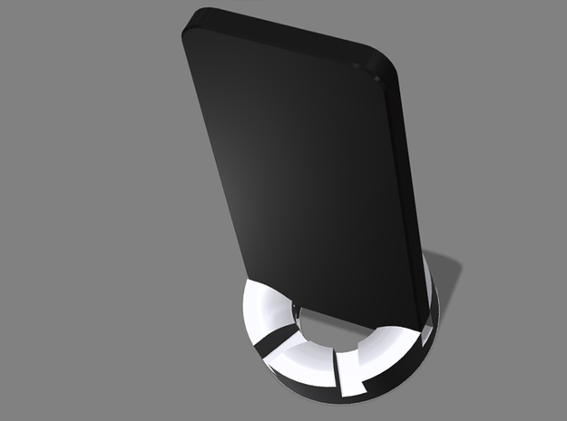 iPhone Tilter Stand in White Natural Versatile Plastic