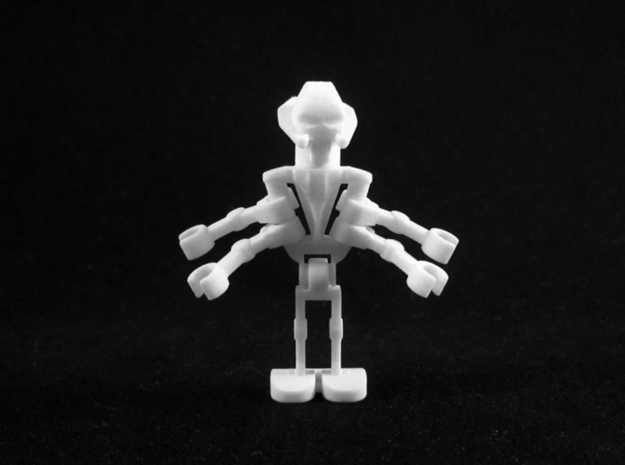 General Minifigure in White Natural Versatile Plastic