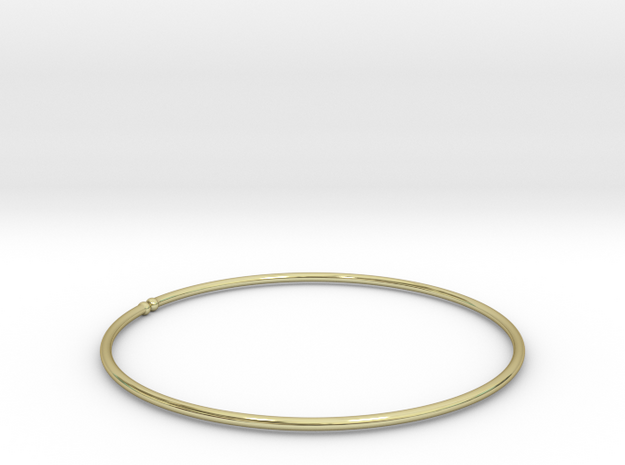 Bracelet Ø53 mm XS/Ø2.086 inch in 18k Gold Plated Brass
