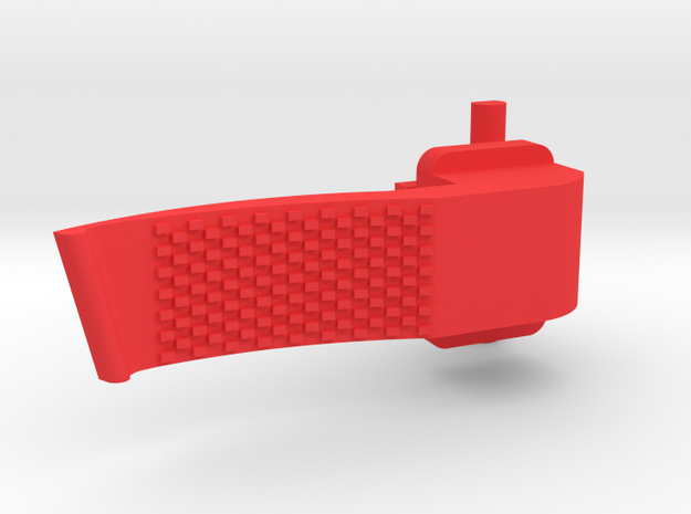 Paddle lever for Cougar, FLCS and F22 - V3 in Red Processed Versatile Plastic