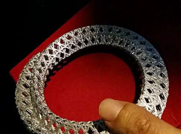 Colosseum Bracelet in Polished Bronzed Silver Steel