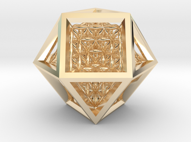 Super Vector Equilibrium in 14K Yellow Gold