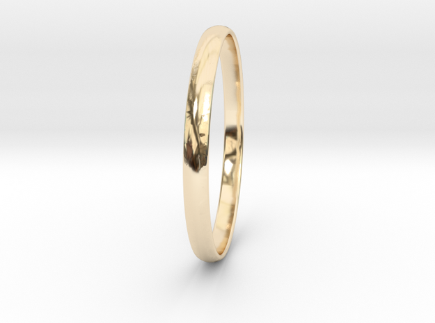 Slim Band all sizes in 14k Gold Plated Brass: 12.5 / 67.75