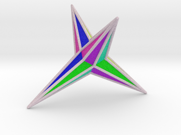 0467 Trapezohedron E&F fc (02) #002 in Full Color Sandstone