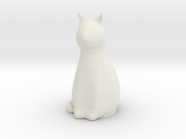 Cat / Katze - Anhängerkupplung in White Natural Versatile Plastic