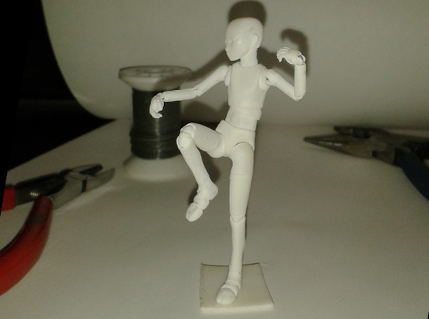 1/24 scale articulated figurine kit ATTOMAN in Tan Fine Detail Plastic