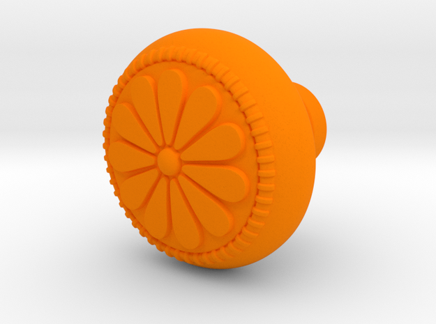 CARINA door knob in Orange Processed Versatile Plastic