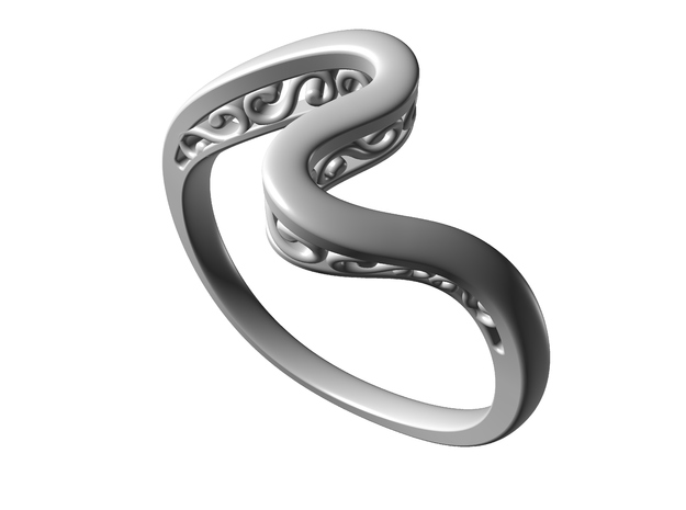 Journeyer Ring Cadiaan in Fine Detail Polished Silver