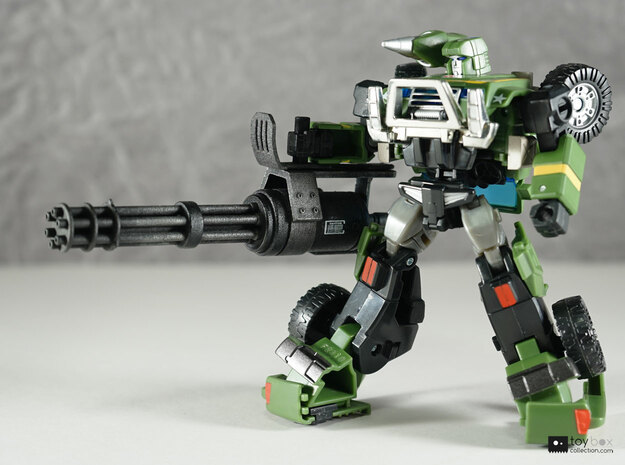 Transformers CHUG Minigun in White Natural Versatile Plastic