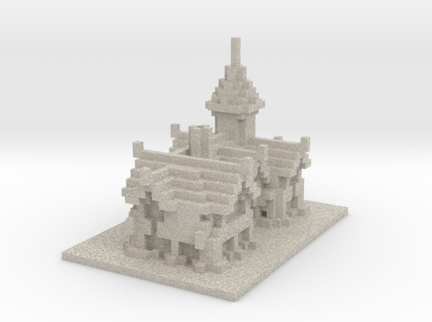 Minecraft Medieval House in Natural Sandstone
