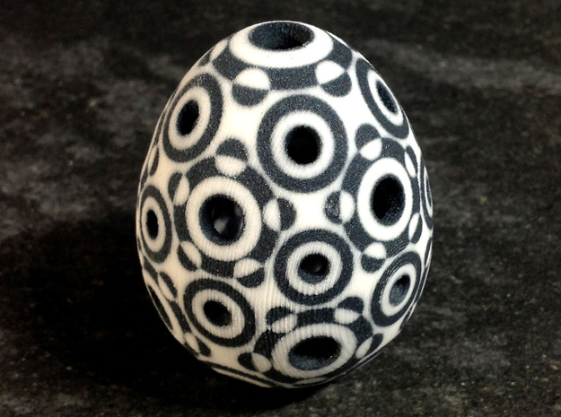 Mosaic Egg #8 in Full Color Sandstone