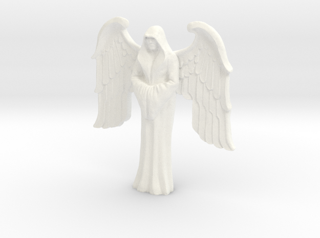 Imperial Saint, winged in White Processed Versatile Plastic