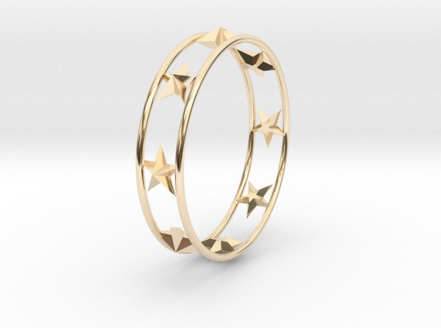 Ring Of Starline 14.1 mm Size 3 in 14K Yellow Gold