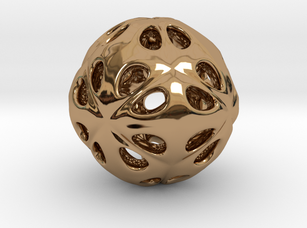 hydrangea ball 07 in Polished Brass