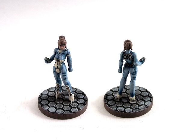 Alexandra Pryce (28mm/Heroic scale) in Smooth Fine Detail Plastic