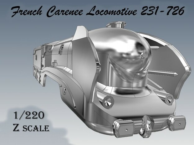 Z 1-220 French 231-726 Carenee Locomotive in Tan Fine Detail Plastic
