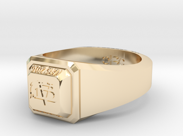 ClassRing8.5 in 14K Yellow Gold