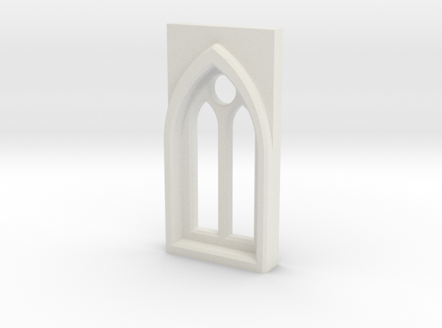 Building details series - Gothic Window 3mm Type 1 in White Natural Versatile Plastic