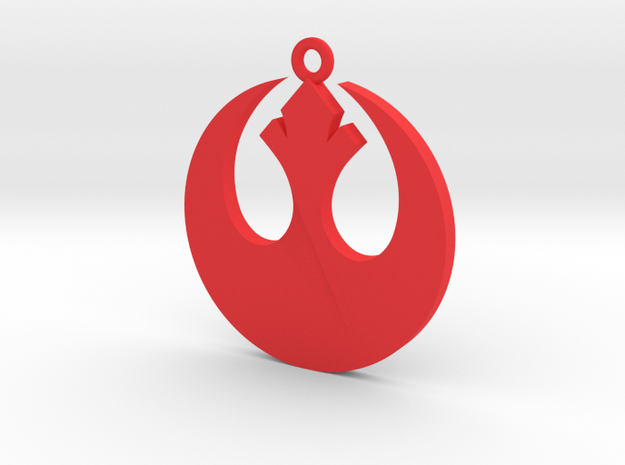 Star Wars Rebel Alliance Charm in Red Processed Versatile Plastic