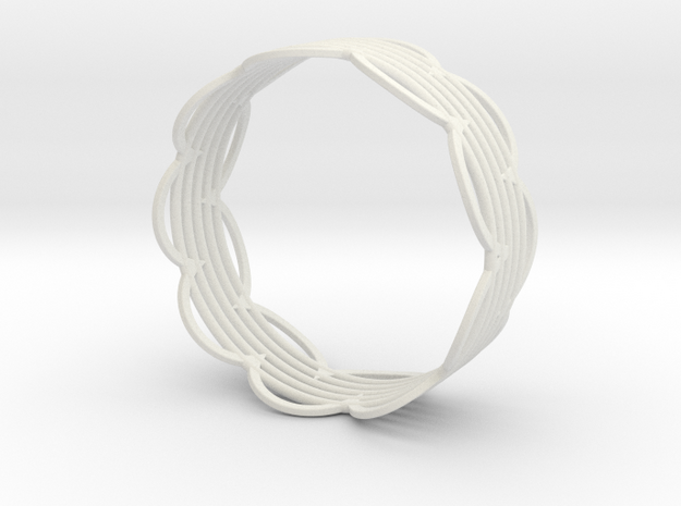 Bracelet  in White Natural Versatile Plastic