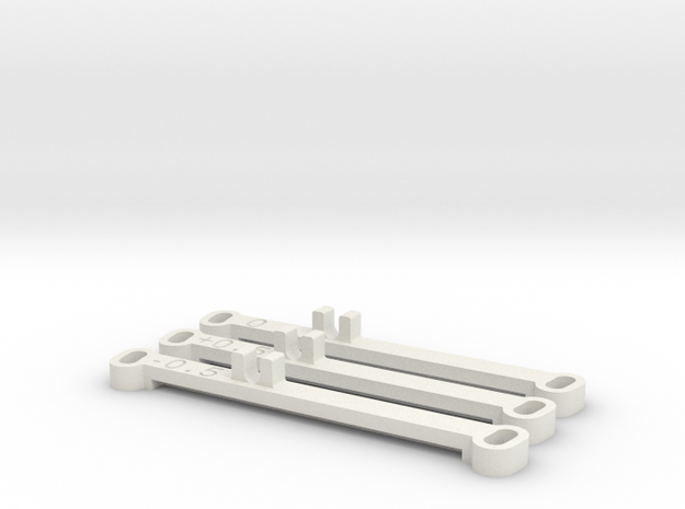 Kyosho MiniZ MR02 Toe Bars in White Natural Versatile Plastic