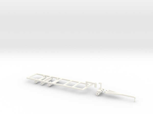 Befort 1/64 scale double header frame in White Processed Versatile Plastic