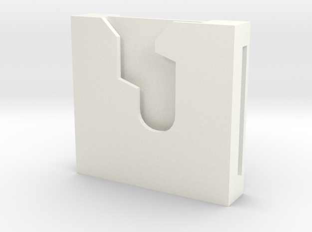 Lightsaber Speed Clip 1.5" in White Processed Versatile Plastic