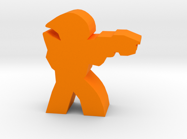 Game Piece, Ancients Trooper in Orange Processed Versatile Plastic