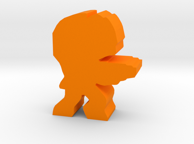 Game Piece, Space Grunt Trooper in Orange Processed Versatile Plastic